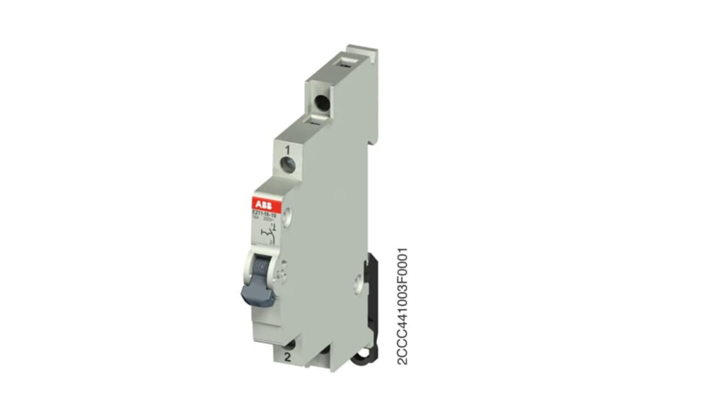 ABB System Pro M Compact E211 Geräteschutzschalter EIN/AUS-Schalter für Drucktasten und Anzeigeleuchten, 250 V (Volt),