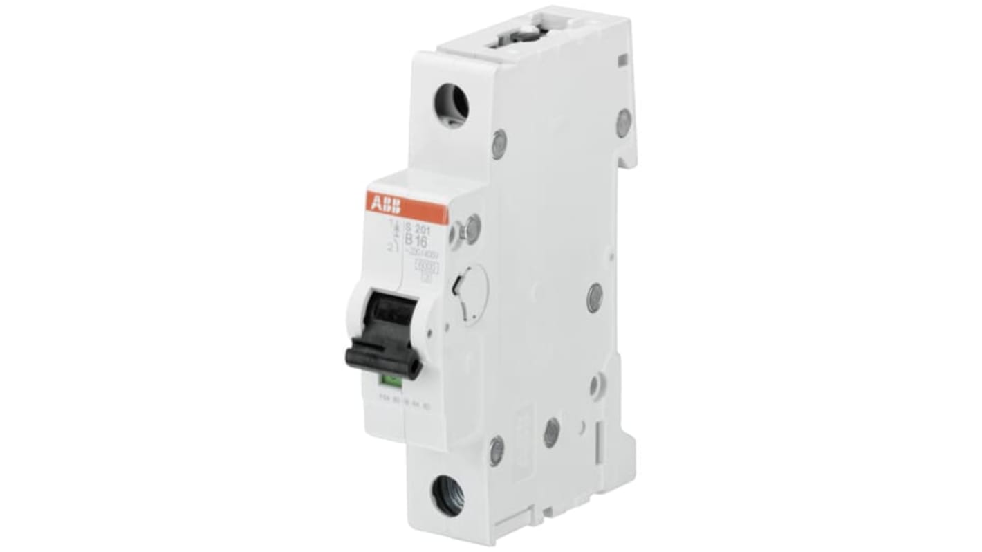 ABB System Pro M Compact S200 MCB, 1P, 16A Curve B