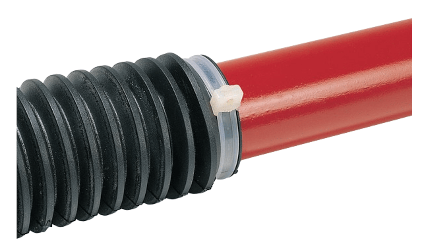 Brida HellermannTyton KR8/33 de Poliamida 6,6 (PA66), 337mm x 8 mm, No reutilizable