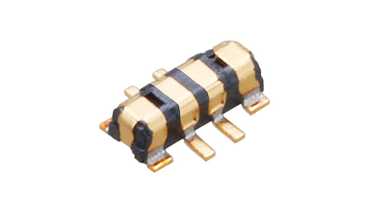 Panasonic AXF Series Horizontal PCB Header, 4 Contact(s), 0.35mm Pitch, 1 Row(s)