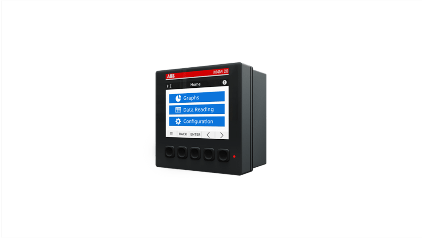 ABB 3 Phase LCD Screen Power Monitoring Device, Type Transformer Connected