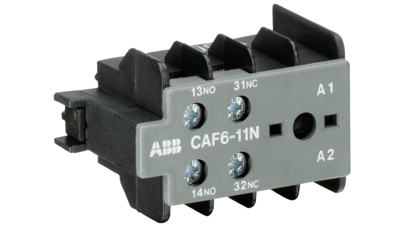 ABBPomocný kontakt 1NC + 1NO2, řada: CAF6-11M Montáž na přední straně 6 A 250.69 kV