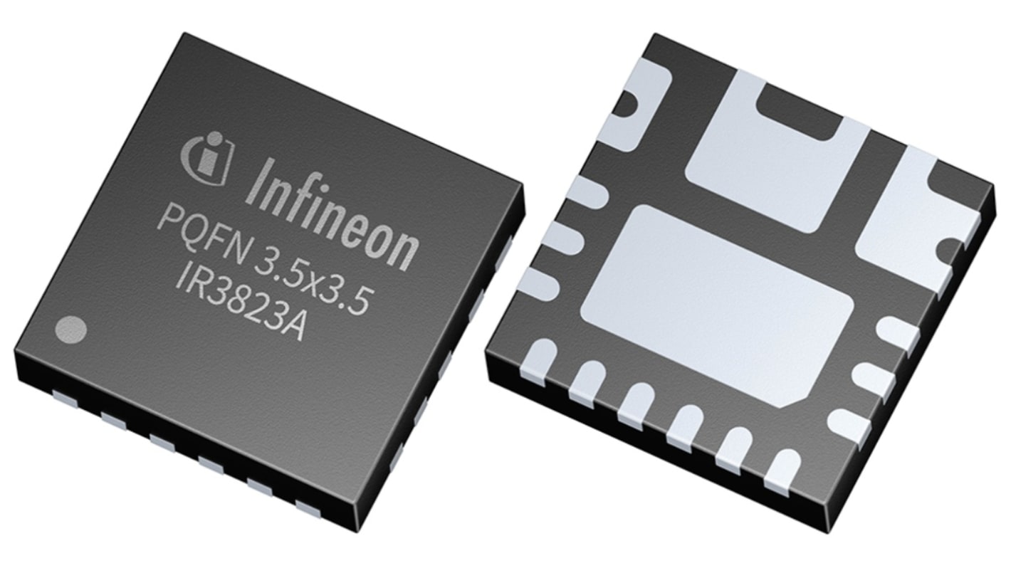 Infineon 直流-直流稳压芯片, 0.6 V输出, 3A最大输出, 单路输出, PQFN, 19针, 0.5%精度