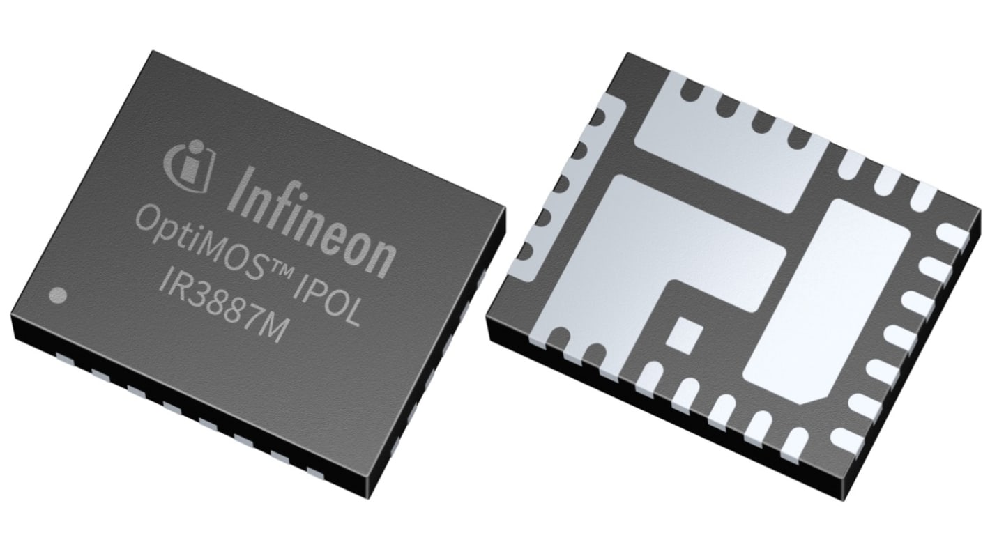 Infineon 直流-直流稳压芯片, 0.6 V输出, 30A最大输出, 单路输出, QFN, 29针, 0.5%精度