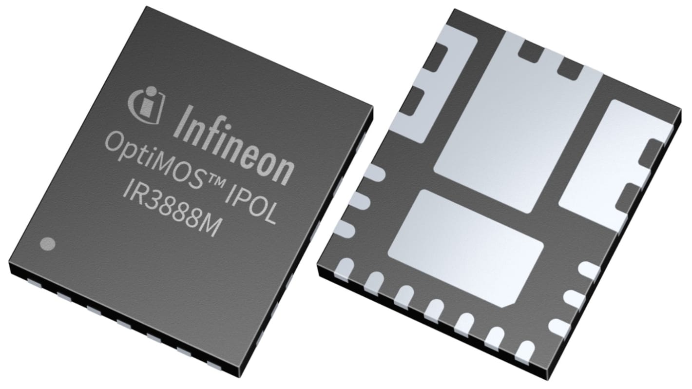 Infineon 直流-直流稳压芯片, 0.6 V输出, 25A最大输出, 单路输出, QFN, 22针, 0.5%精度