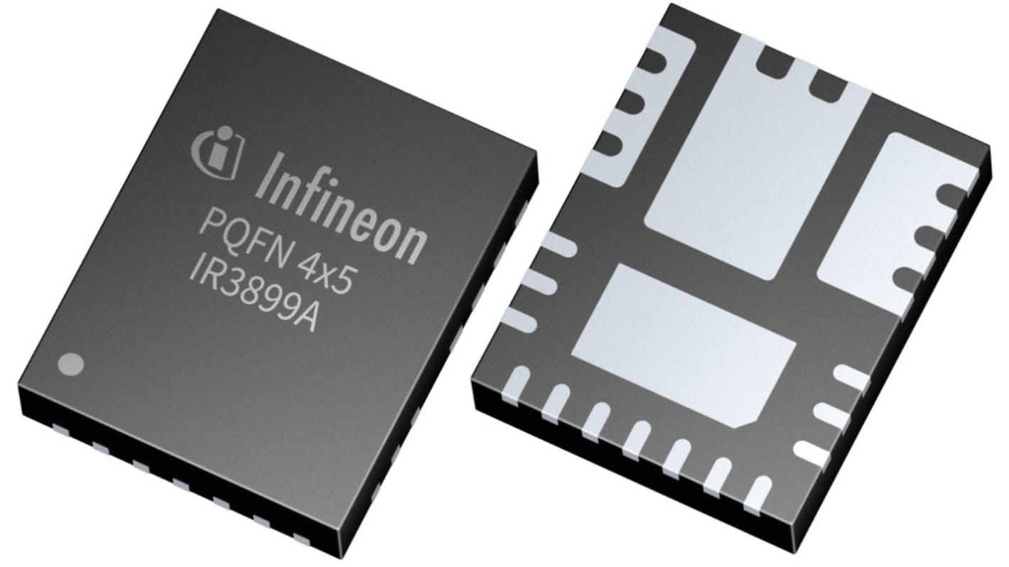 Infineon 直流-直流稳压芯片, 0.6 V输出, 9A最大输出, 单路输出, PQFN, 24针, 0.5%精度