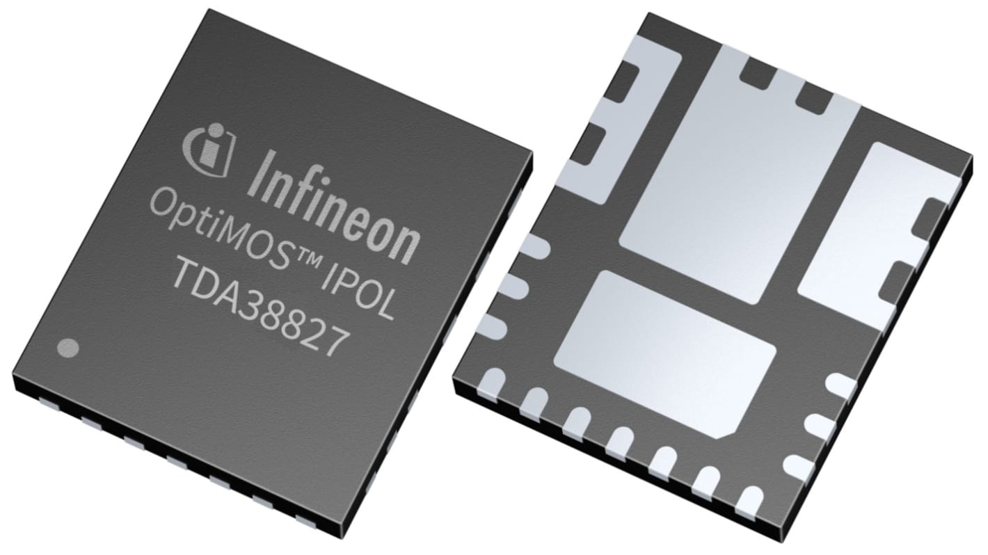 Infineon 直流-直流稳压芯片, 0.6 V输出, 25A最大输出, 单路输出, QFN, 22针, 0.5%精度