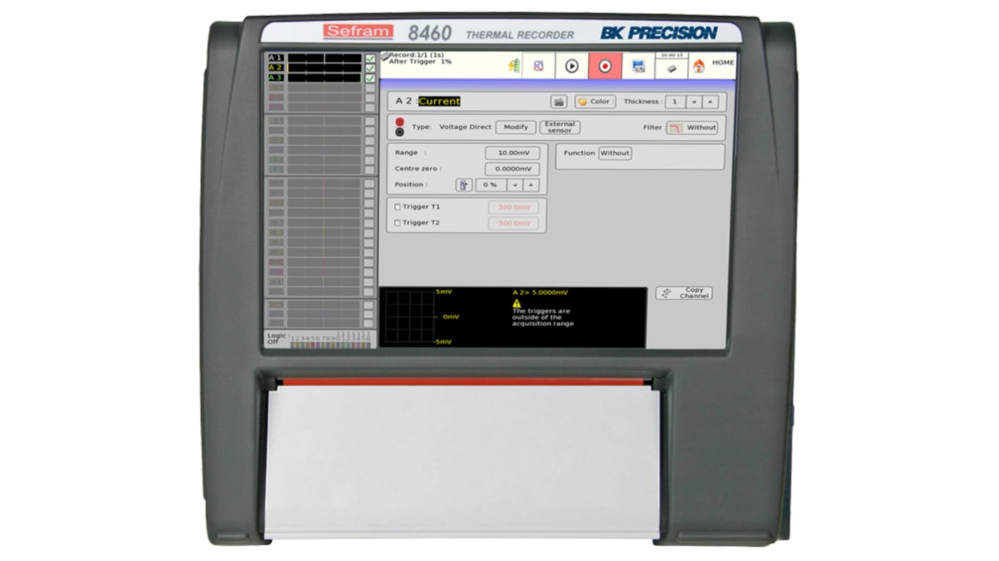 Sefram 8460/011 Data Acquisition System, 12 Channel(s), Ethernet, USB, 1Msps, 14 bits