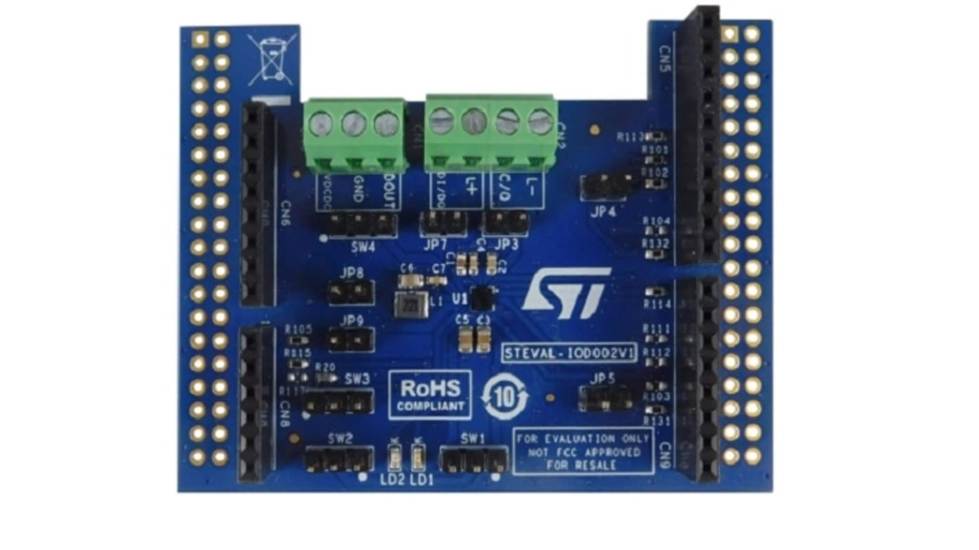 Placa de expansión Placa de extensión Transceptor IO-Link STMicroelectronics STEVAL-IOD002V1, frecuencia 1 →