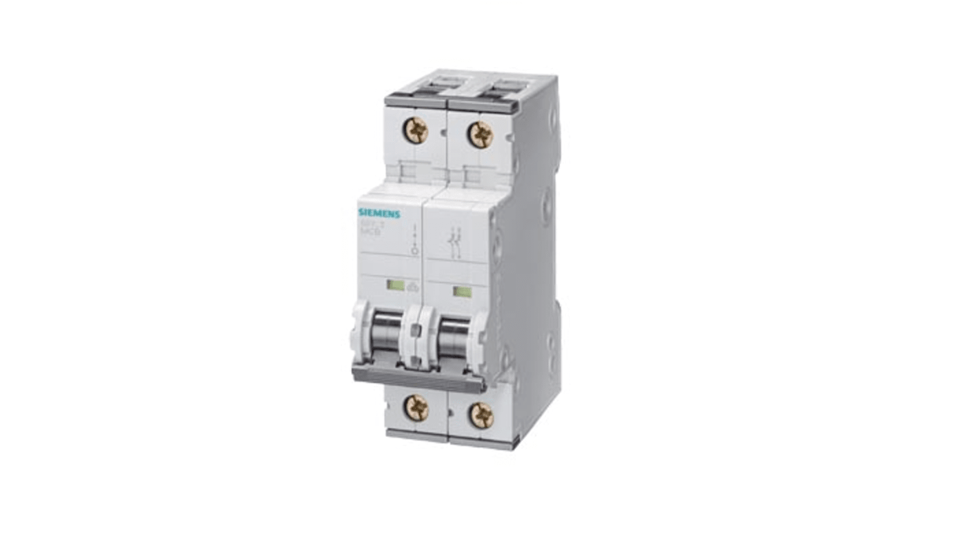 Siemens SENTRON 5SY MCB, 2P, 4A Curve B