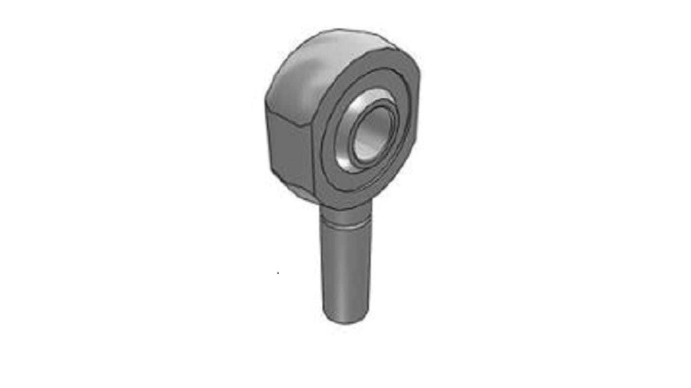 SKF SALKAC M10 Male Steel Rod End, 10mm Bore, 29mm Long, Metric Thread Standard, Male Connection Gender