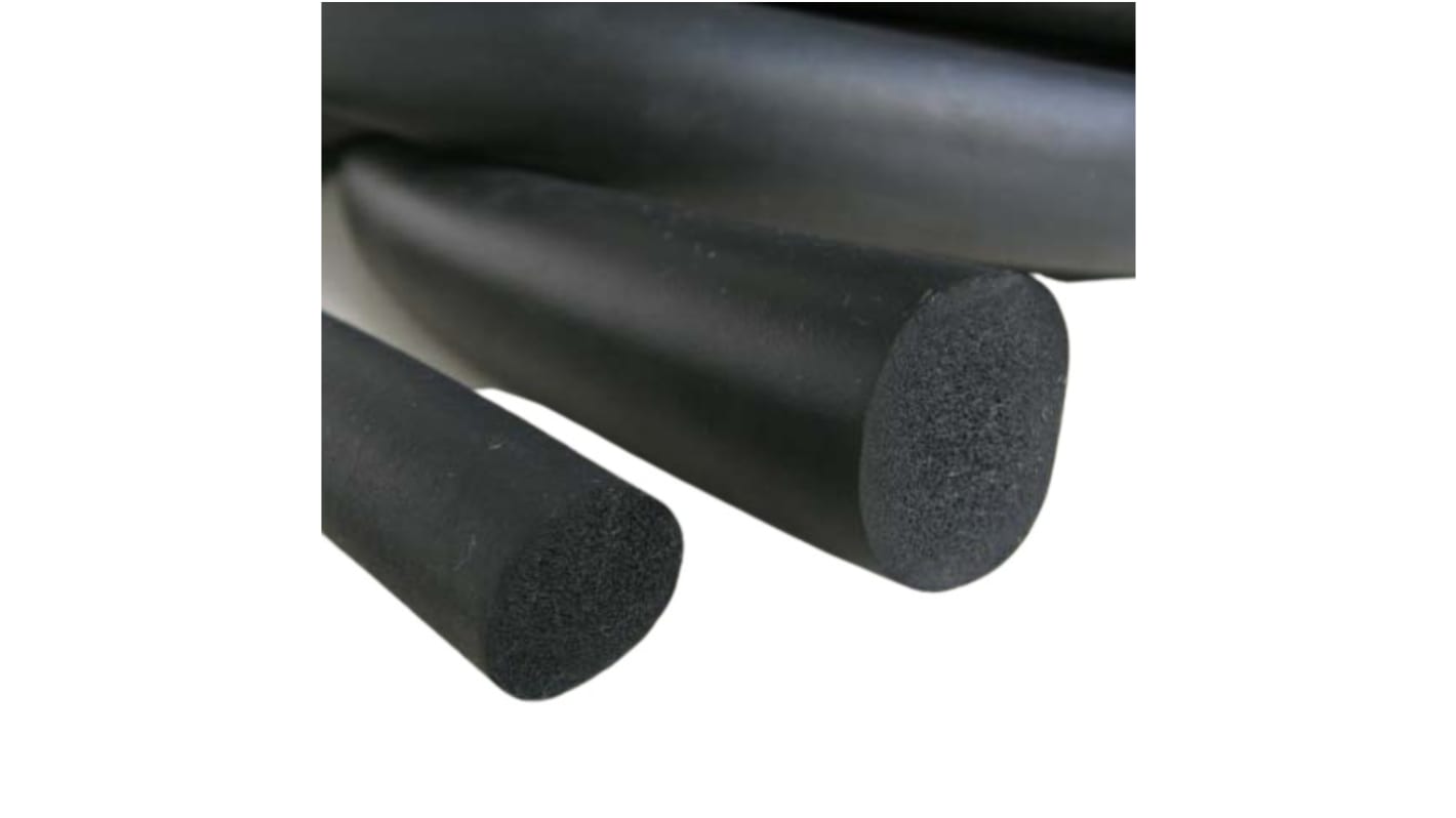 RS PRO Neoprene O-Ring Cord, 8mm Diameter, 5m Length