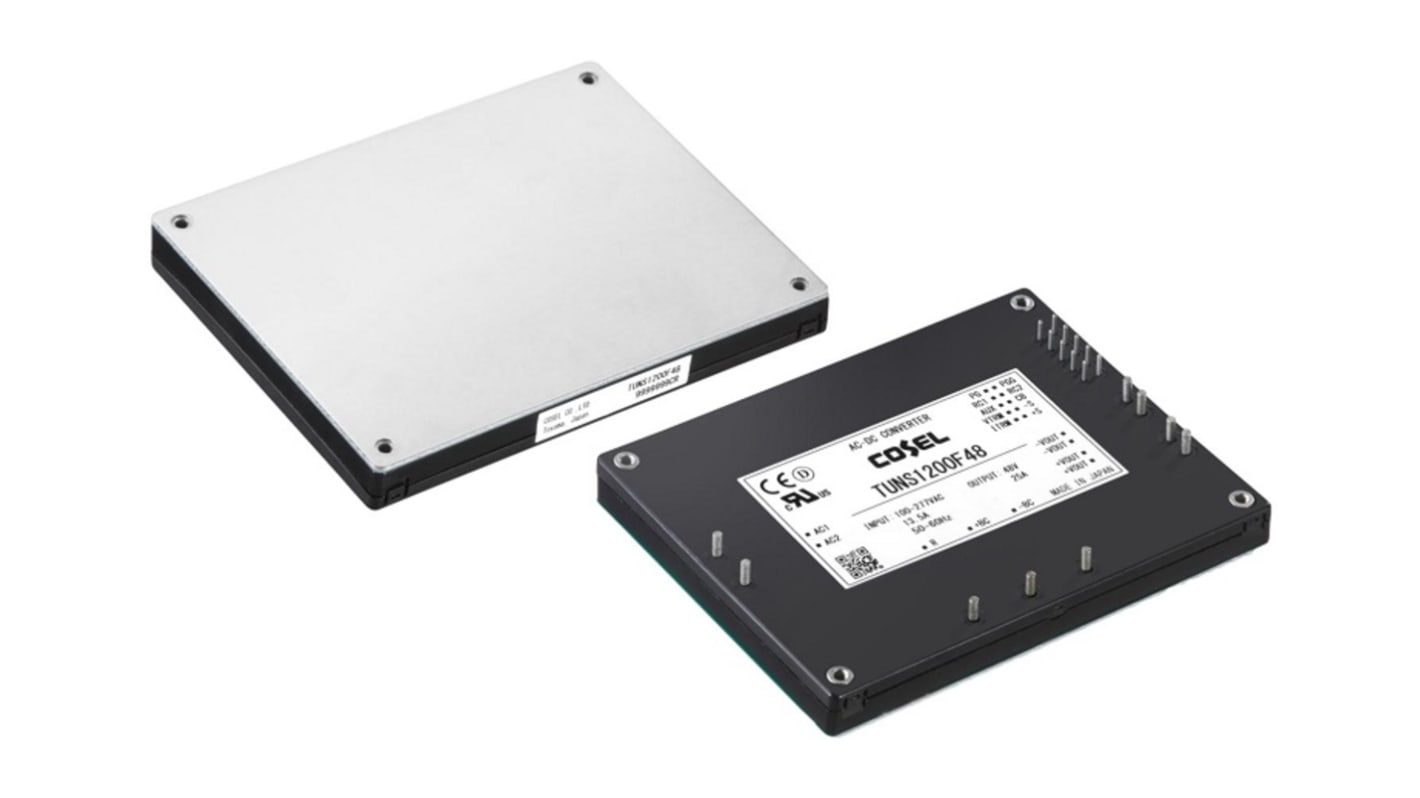 Cosel AC-DC Power Supply, TUNS1200F12, 12V dc, 84A, 1008W, 1 Output, 85 → 305V ac Input Voltage