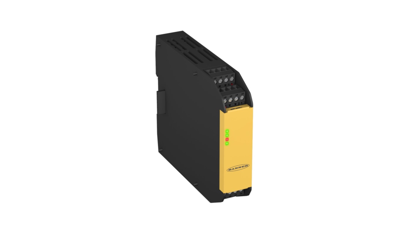 Relè di sicurezza Banner XS26, 24V cc, 2 canali, 6 contatti di sicurezza