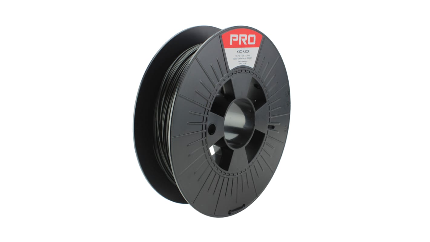 RS PRO Robustes PLA 3D-Drucker Filament, Schwarz, 1.75mm, FDM, 500g