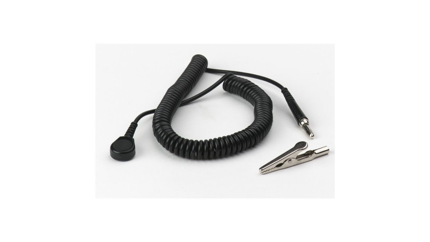 Cable de conexión a tierra para protección contra descargas electrostáticas Conector hembra a presión - Conector macho
