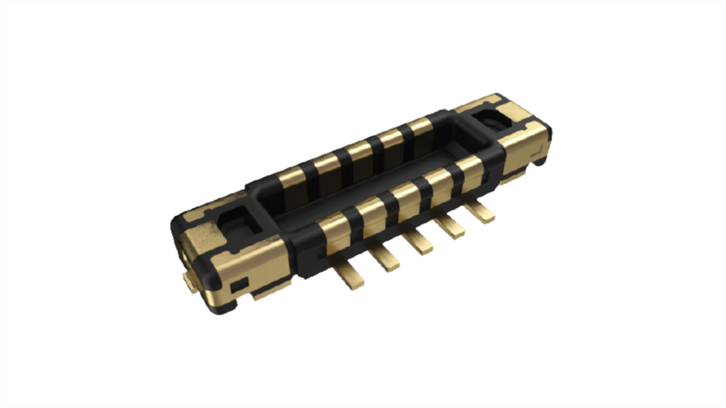 Conector macho para PCB Amphenol ICC serie 103 de 6 vías, 2 filas, paso 0.35mm, para soldar, Montaje Superficial