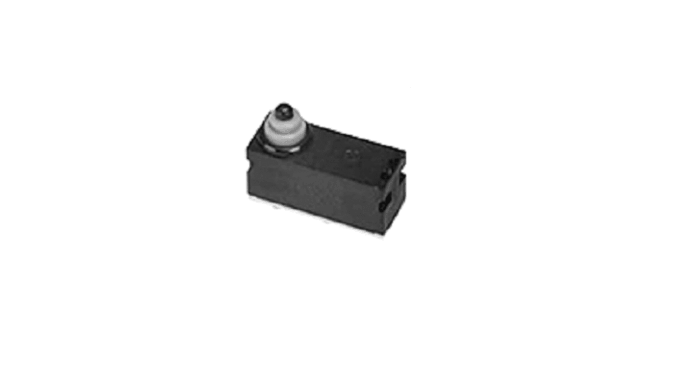 Microrupteur subminiature à bouton poussoir Omron, Câble, 1NO, 0,1 A