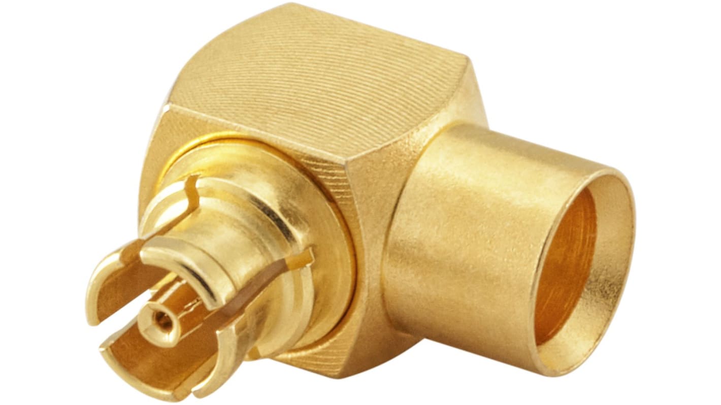 Rosenberger Mini-SMP Series, Jack Cable Mount, 50Ω, Solder Termination, Right Angle Body