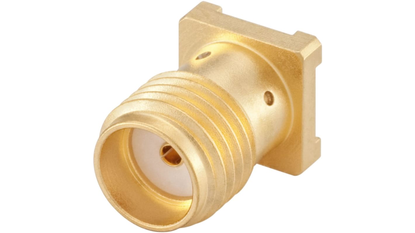 Rosenberger SMA Series, Jack Surface Mount SMA Connector, 50Ω, Solder Termination, Straight Body