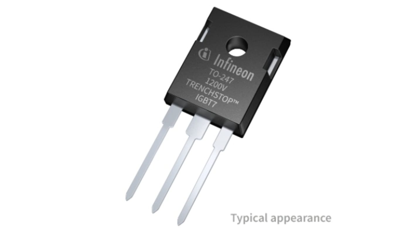 Infineon N沟道IGBT, Ic 50 A, VCEO 1200 V, 3针, TO-247-3, 通孔安装