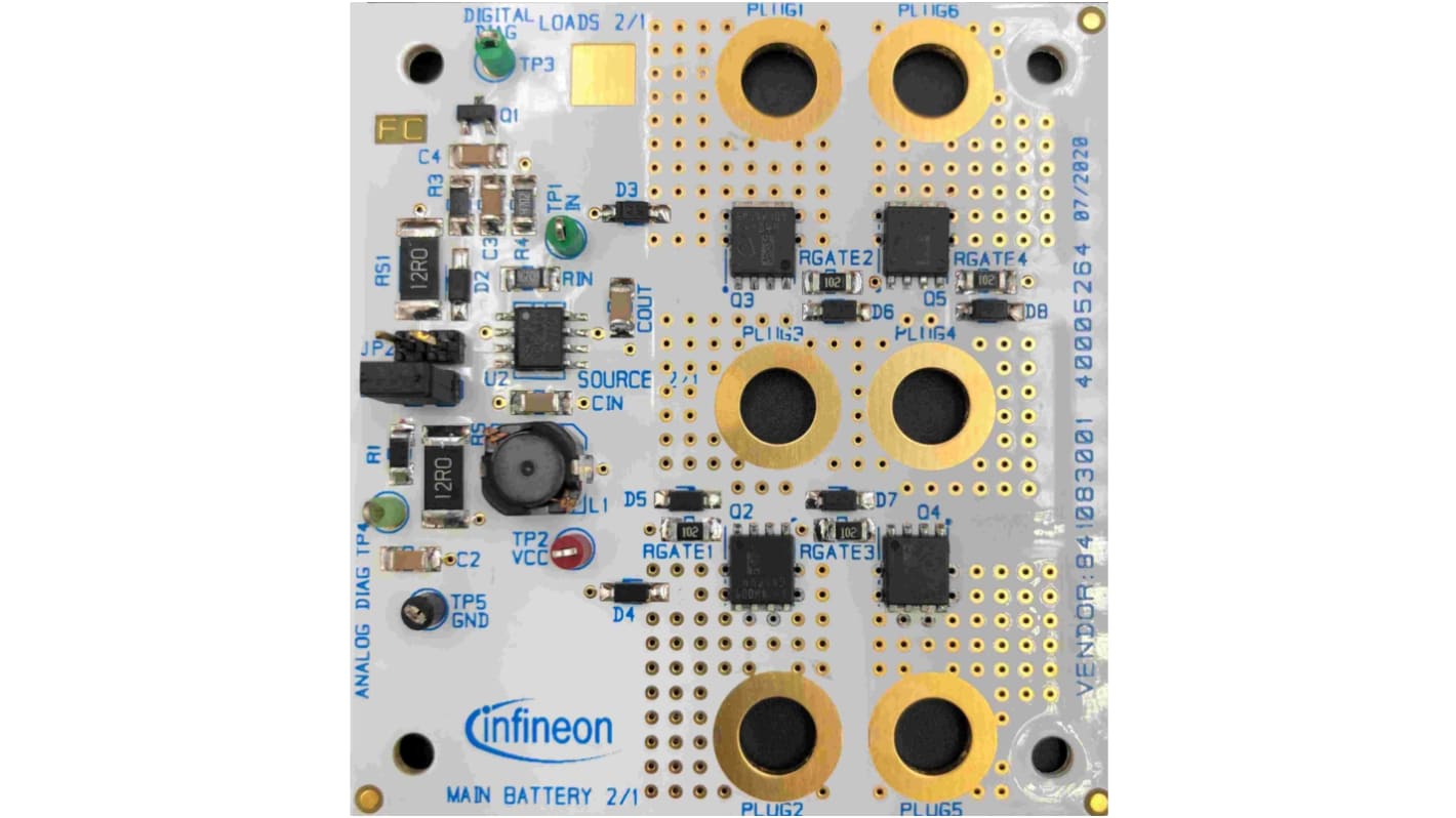 Placa de evaluación Driver de puerta MOSFET Infineon AUIR3241S BOARD B2B - AUIR3241SBOARDB2BTOBO1