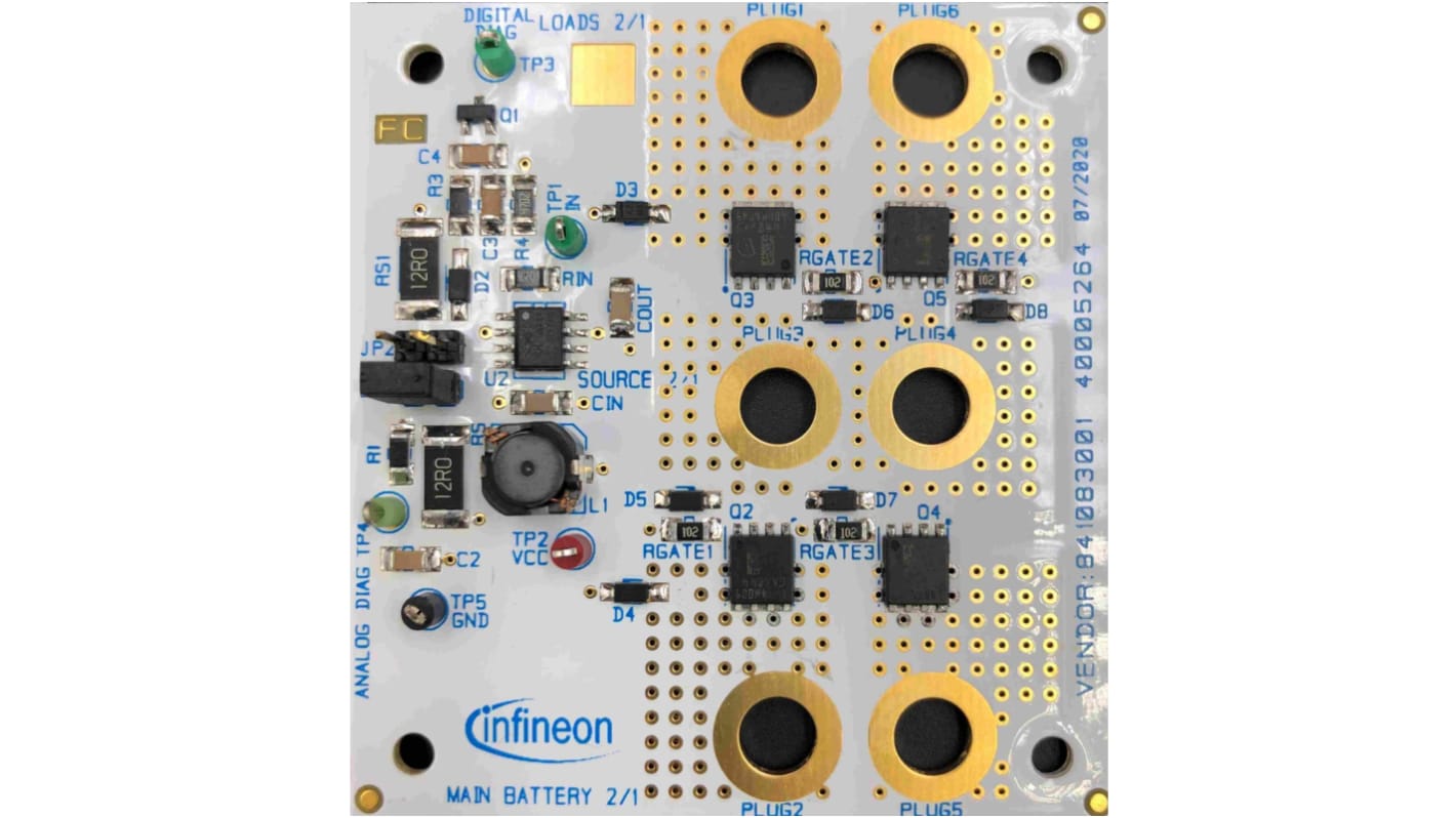 Infineon 評価ボード, 評価ボード, MOSFETゲートドライバ, 車載、バッテリスイッチ、配電、リレー 用, AUIR3242SBOARDB2BTOBO1