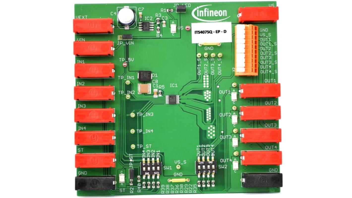 インフィニオン 評価ボード, 評価ボード, 評価ボード, 産業用 用, DEMOBOARDITS4075QTOBO1