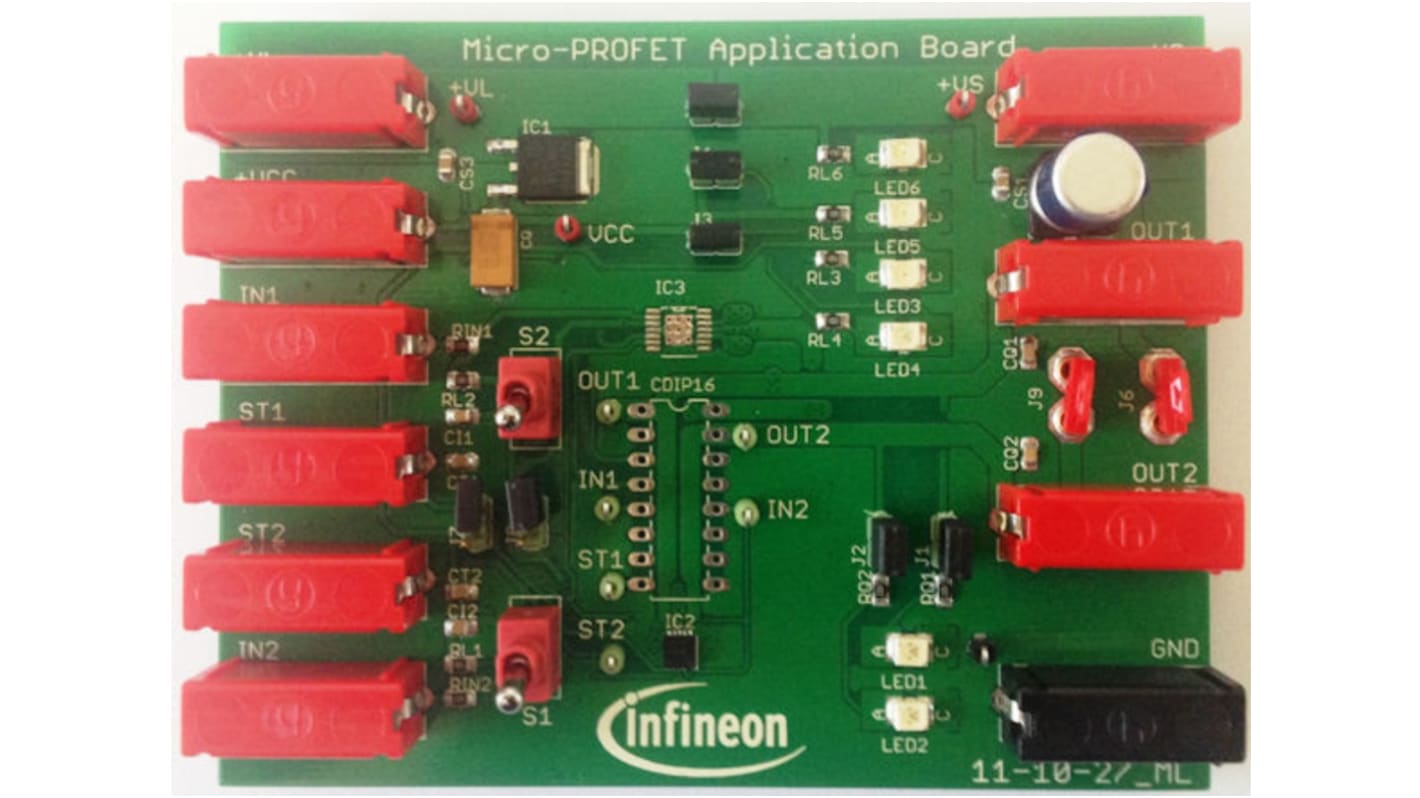 Infineon DEMOBOARD ITS42K5D, 评估测试板 演示板, ITS42k5D-LD-F芯片