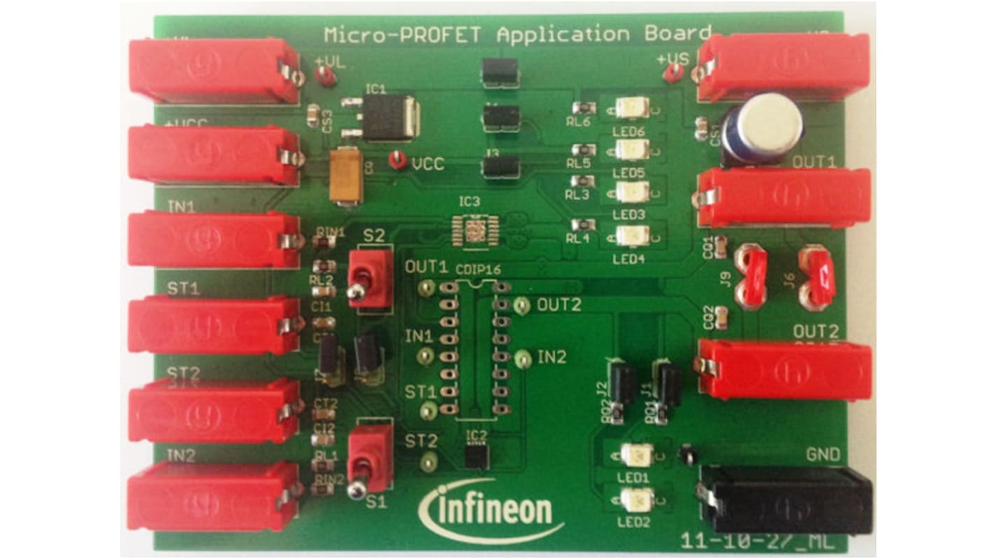 Infineon ITS42k5D-LD-F Demoplatine, DEMOBOARD ITS42K5D Evaluierungsplatine