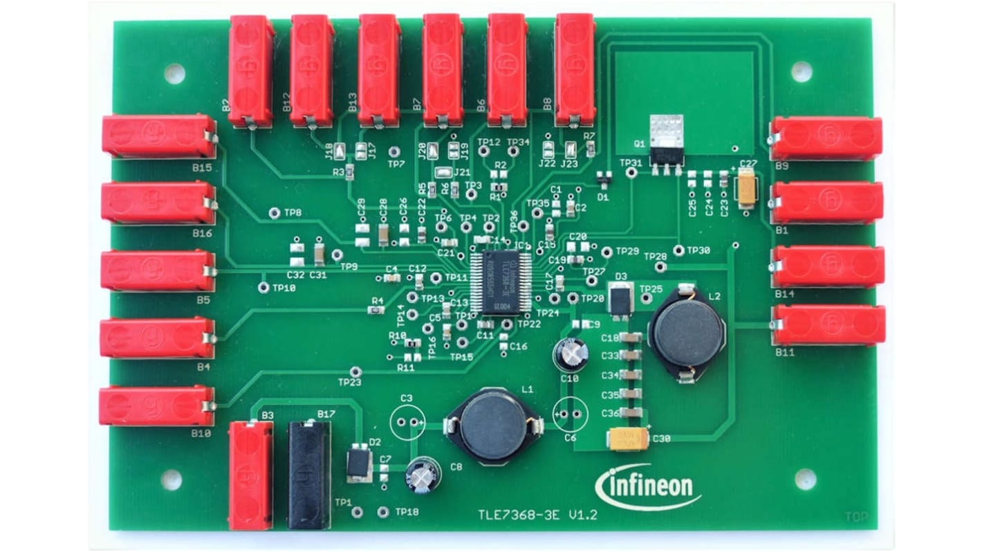 インフィニオン 評価ボード, 評価ボード, DC-DCコンバータ, 自動車 用, DEMOBOARDTLE73683ETOBO1
