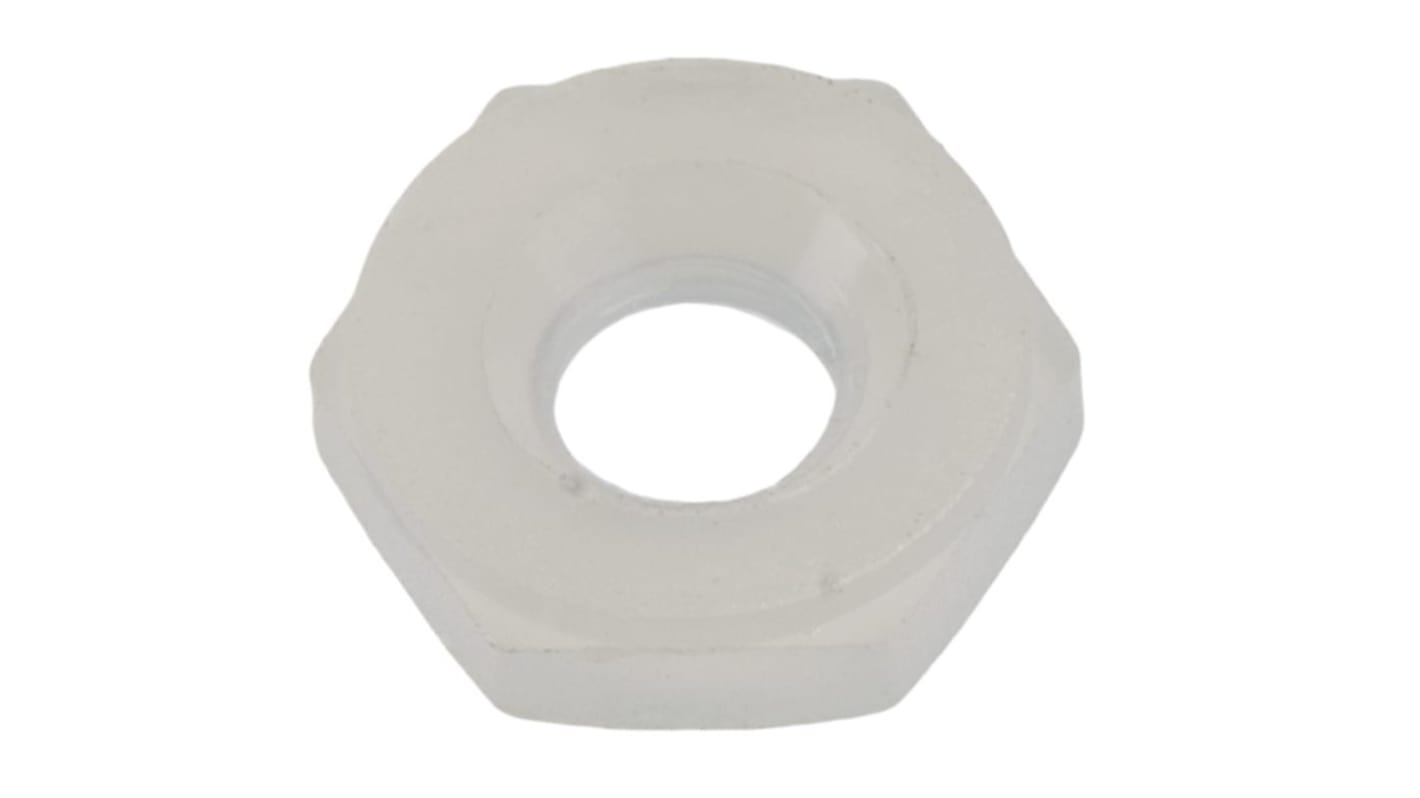 RS PRO, Plain Nylon Hex Nut, DIN 934, M2