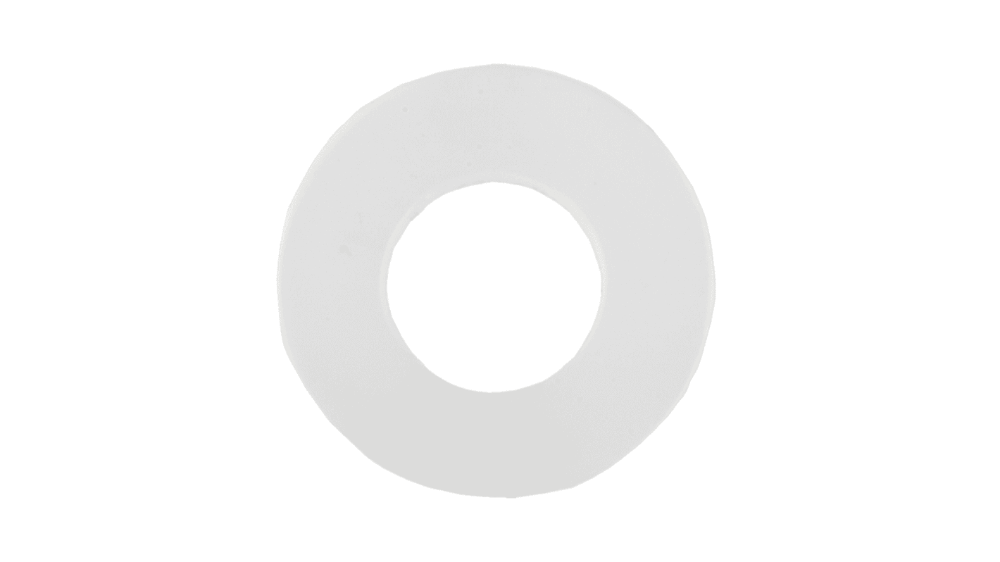 RS PRO Unterlegscheiben für M4 Schrauben Glatt, 0.80mm x 4.30mm x 9.0mm, Nylon