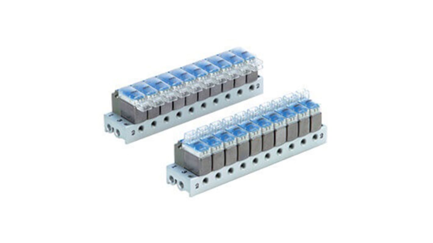 SMC V100 series 5 station Metric M5 Manifold