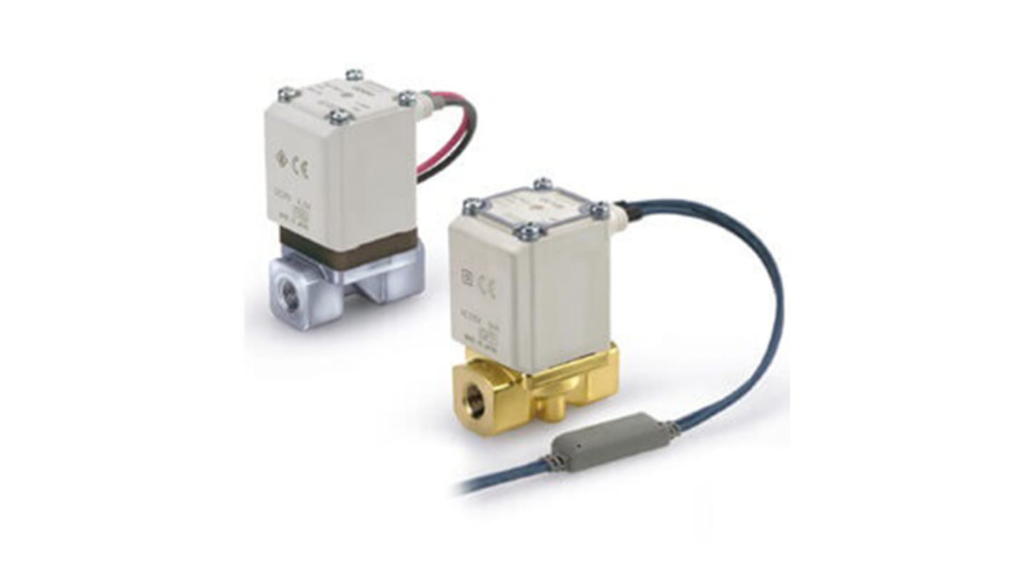 Electrovanne SMC, 24 V c.c., 2 ports , NF