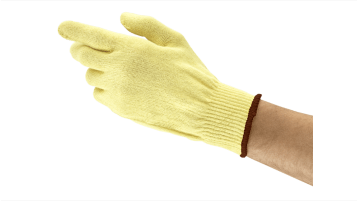 Ansell HyFlex Arbeitshandschuhe Größe 9 Abriebfest, Schnittbeständig, Wärmebeständig, Mechanischer Schutz Kevlar Gelb