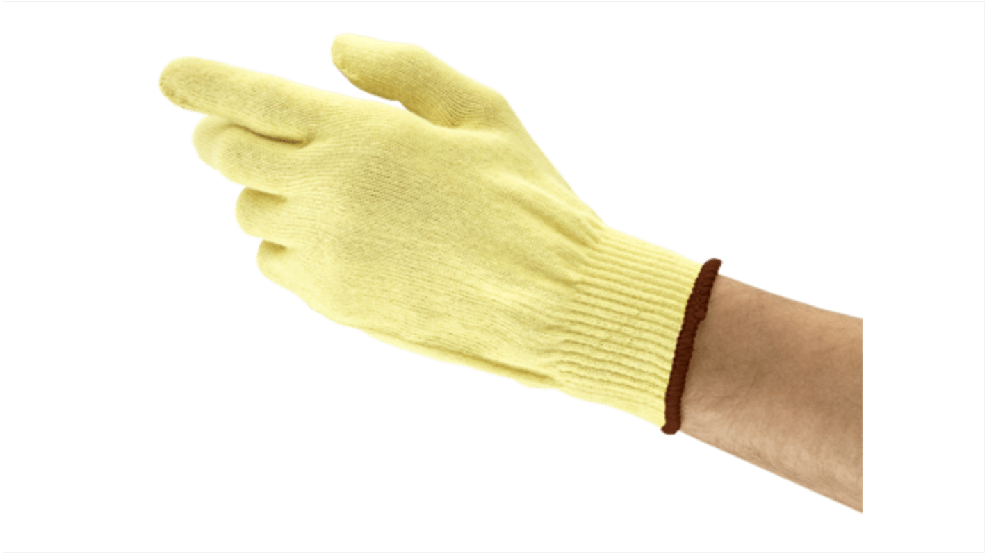 Ansell HyFlex Yellow Kevlar Abrasion Resistant, Cut Resistant, Heat Resistant, Mechanical Protection Work Gloves, Size