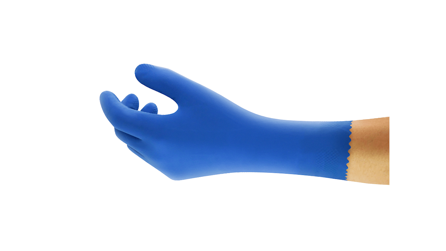 Gants de manutention Ansell AlphaTec, Taille 9, Résiste aux produits chimiques, 1 Paire, Bleu