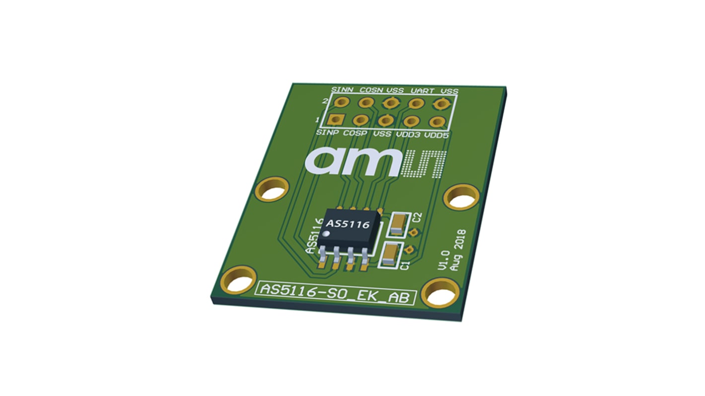 ams OSRAM AS5116-SO_EK_AB Position Sensor Adapter Board for AS5116 AS5116