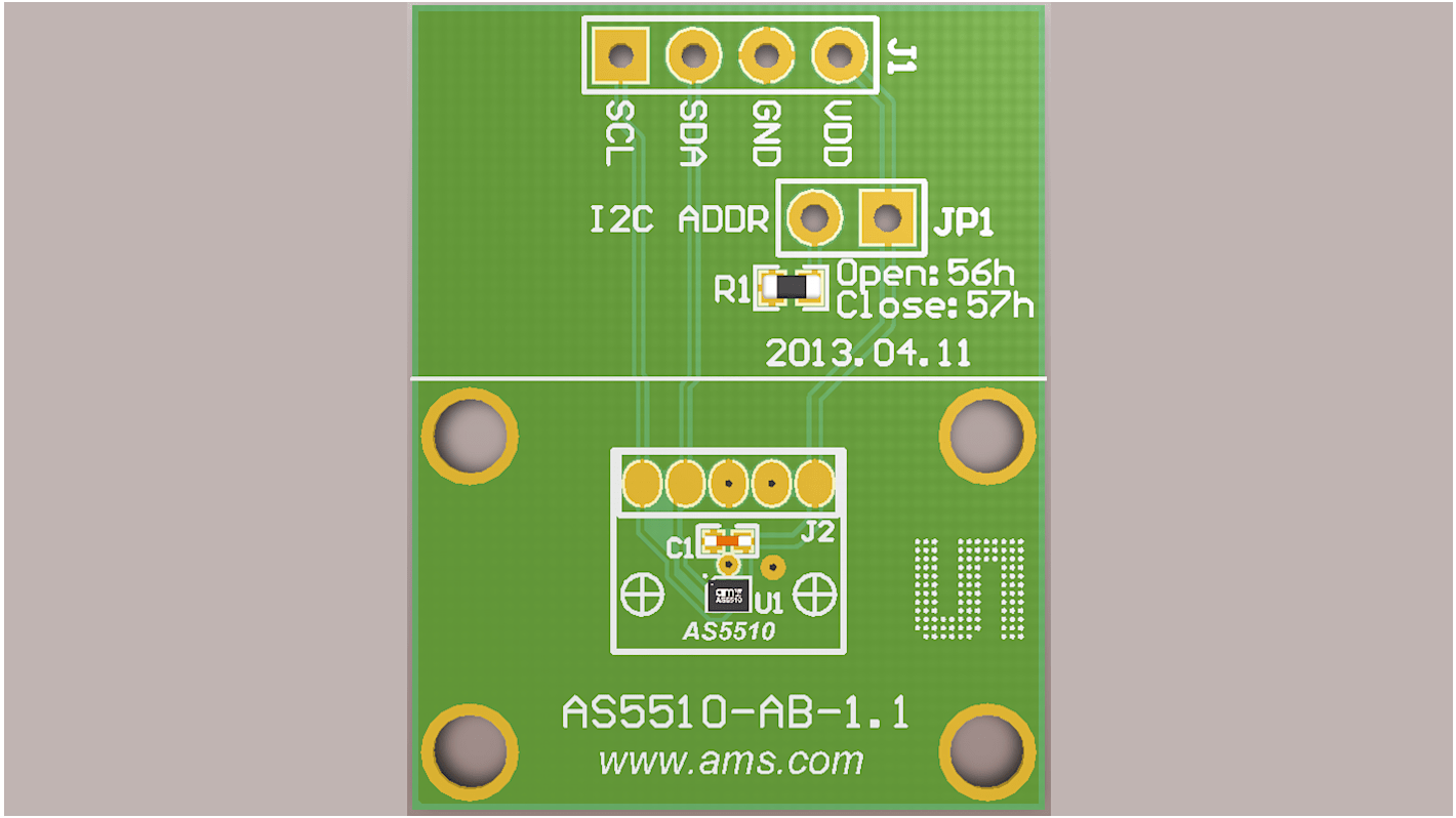 ams OSRAM AS5510-WL_EK_AB Position Sensor Adapter Board for AS5510 AS5510