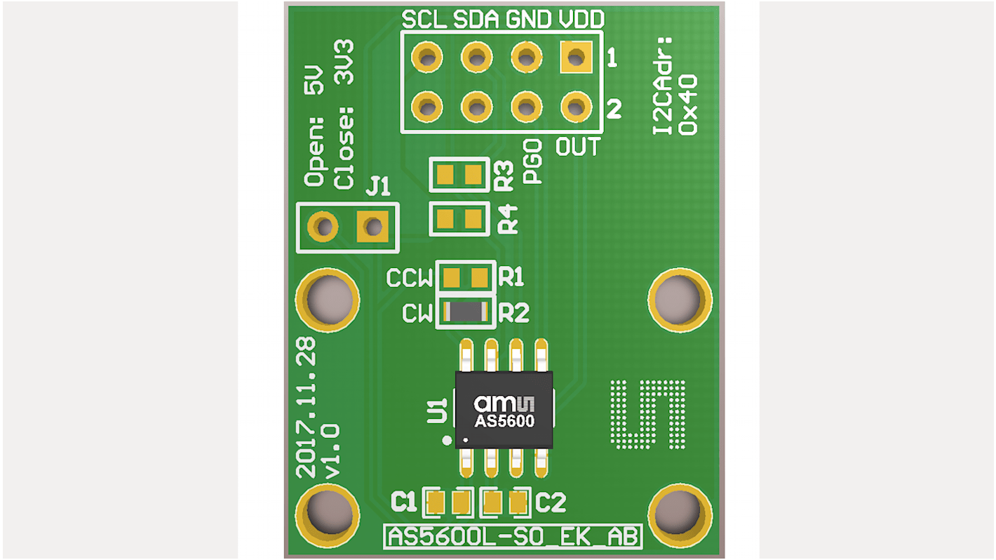 ams OSRAM AS5600L-SO_EK_AB Position Sensor Adapter Board for AS5600L AS5600L