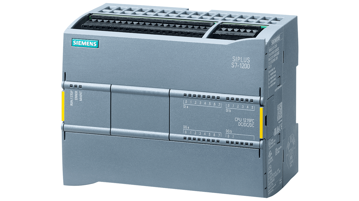 Siemens SIMATIC S7-1200F Series PLC CPU for Use with SIMATIC S7-1200, Relay Output, 16-Input, Analog Input