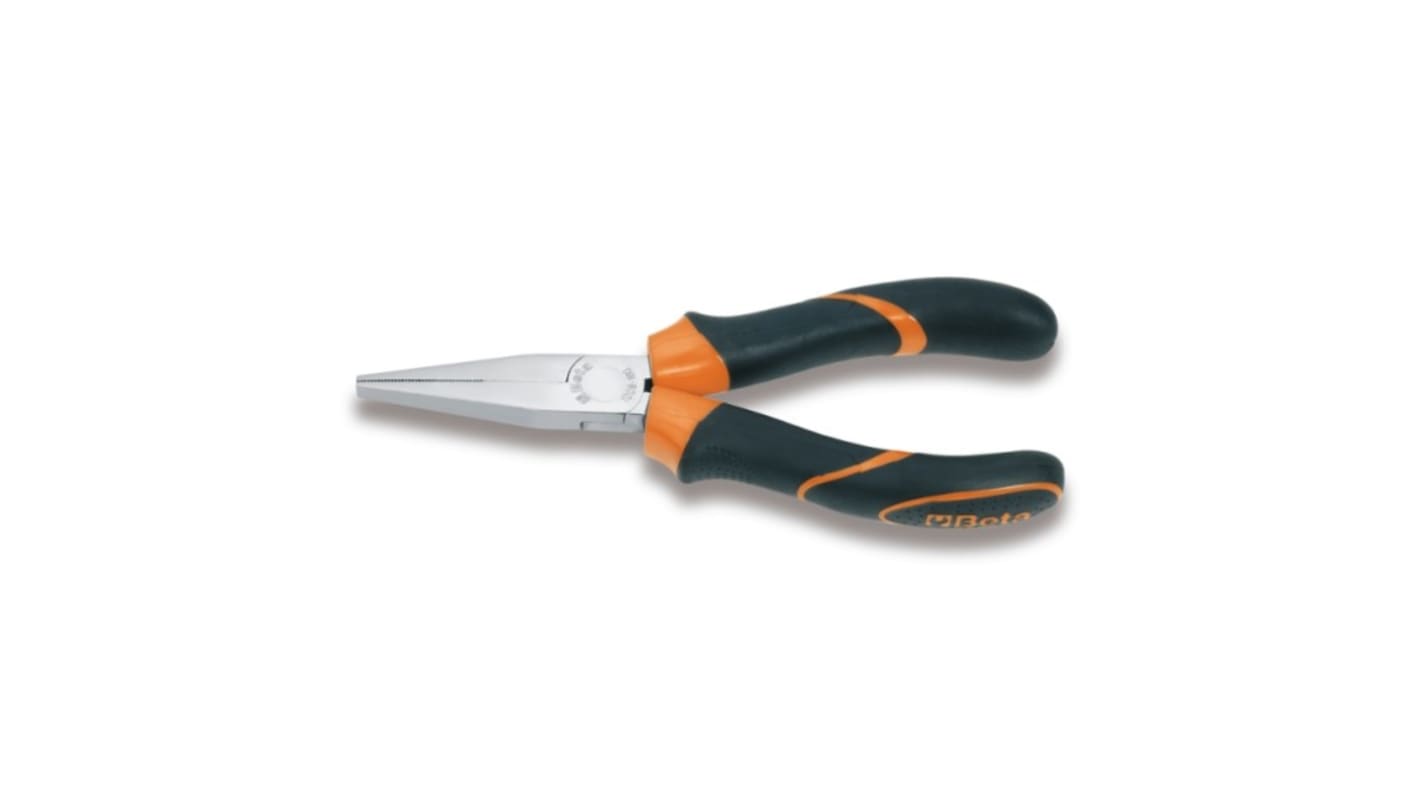 BETA Long Nose Pliers, 160 mm Overall, Straight Tip, 51.5mm Jaw
