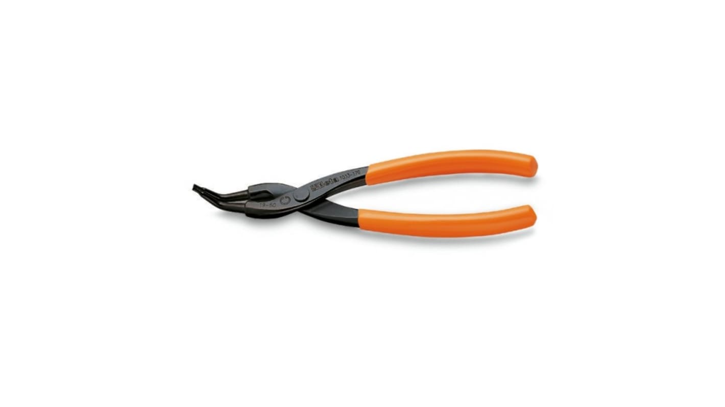 BETA Circlip Pliers, 225 mm Overall, Bent Tip, 33mm Jaw