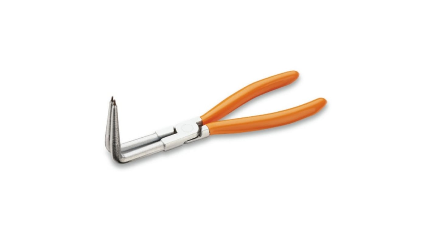 BETA Long Nose Pliers, 190 mm Overall, Bent Tip, 76mm Jaw