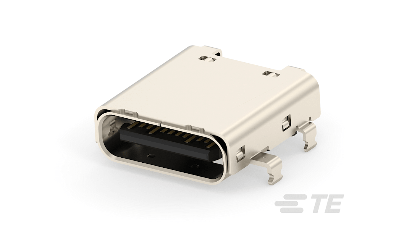 TE Connectivity Right Angle, SMT, Socket Type Standard 4.0 USB Connector