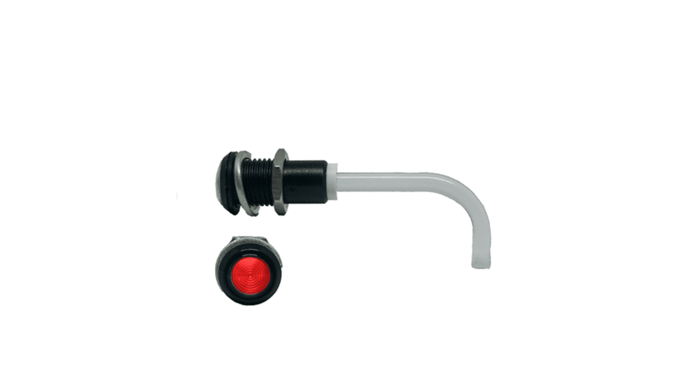 Światłowód do LED, sztywny, kątowy, dł. 38mm, Bivar