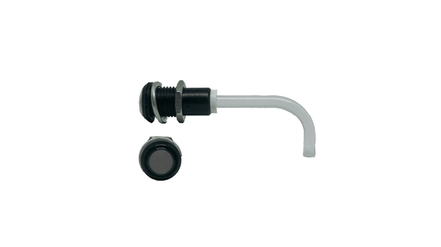 RHD-0700-3500-F9PS67PR Bivar, Panel Mount Right Angle LED Light Pipe, Smoke Round Lens