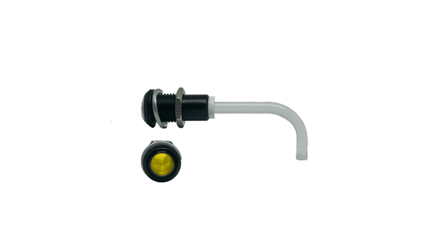 Światłowód do LED, sztywny, kątowy, dł. 38mm, Bivar