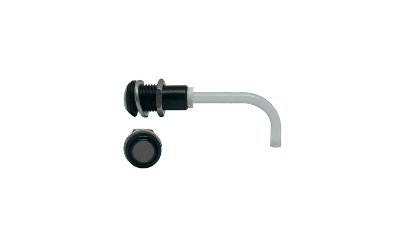 RHD-1100-2500-F9PS67PR Bivar, Panel Mount Right Angle LED Light Pipe, Smoke Round Lens